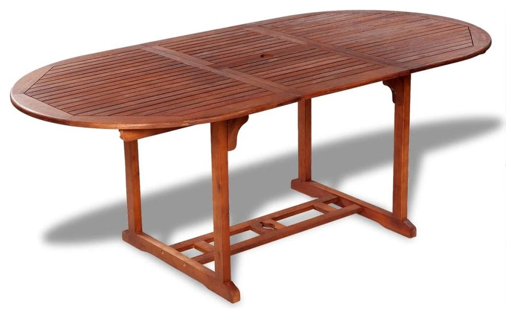 vidaXL Outdoor Dining Table Extendable Garden Patio Table Solid Acacia Wood