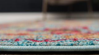 Unique Loom Light Blue Lassen Sedona 2' 2 x 6' 7 Runner Rug