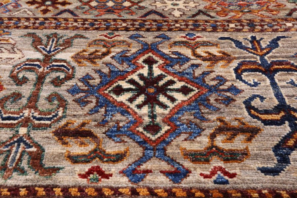 Khorjin Super Kazak Hand Knotted Rug 6' 7" X 9' 6" Q5425