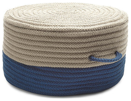 Colonial Mills Pouf Two-Tone Pouf Jasmine Round