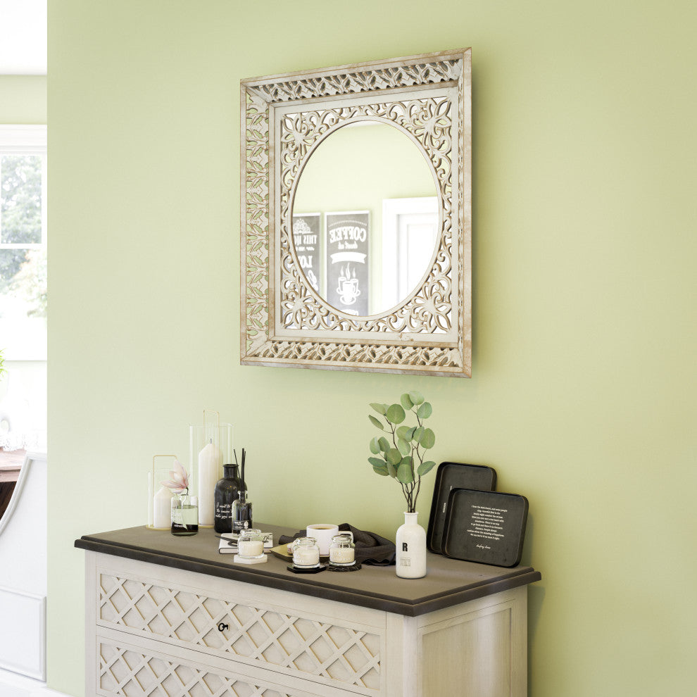 Kenroy 60578WHWDG Mirror, Mariane