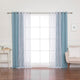 Rose Sheers and Blackout Curtains, Ocean, 52"x84"