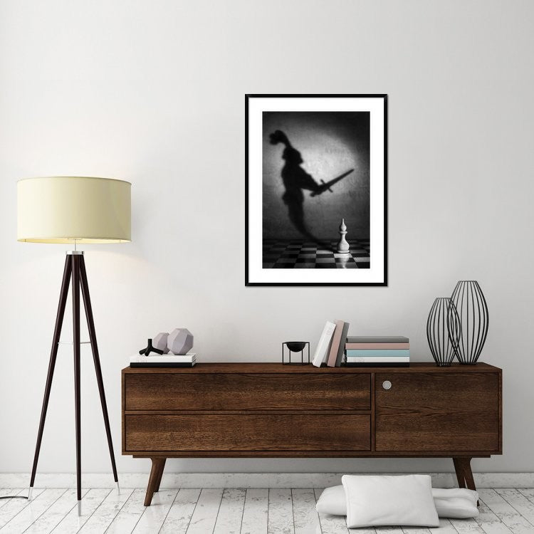 "The Heart Of A Knight" Framed Digital Print by Victoria Ivanova, 32x44"