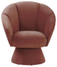 Allora Salmon Accent Chair, Light Blue,Salmon