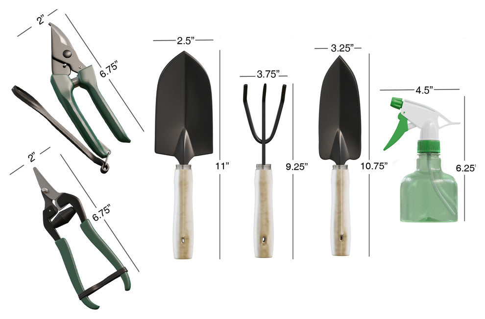 8 PC Garden Tote and Tool Set by Pure Garden