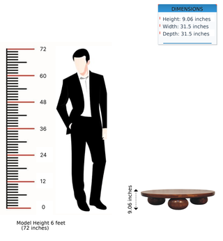 Chestnut Central Ball Table