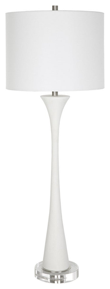 Uttermost Fountain White Marble Buffet Lamp 30040