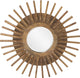 Howard Elliott Carver Wooden Round Mirror