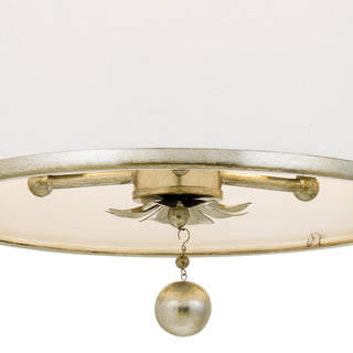 Crystorama Lighting Group 513_CEILING Broche 3 Light 14"W - Antique Gold