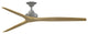 Fanimation Spitfire 72" Fan, Galvanized Motor, Natural Blades