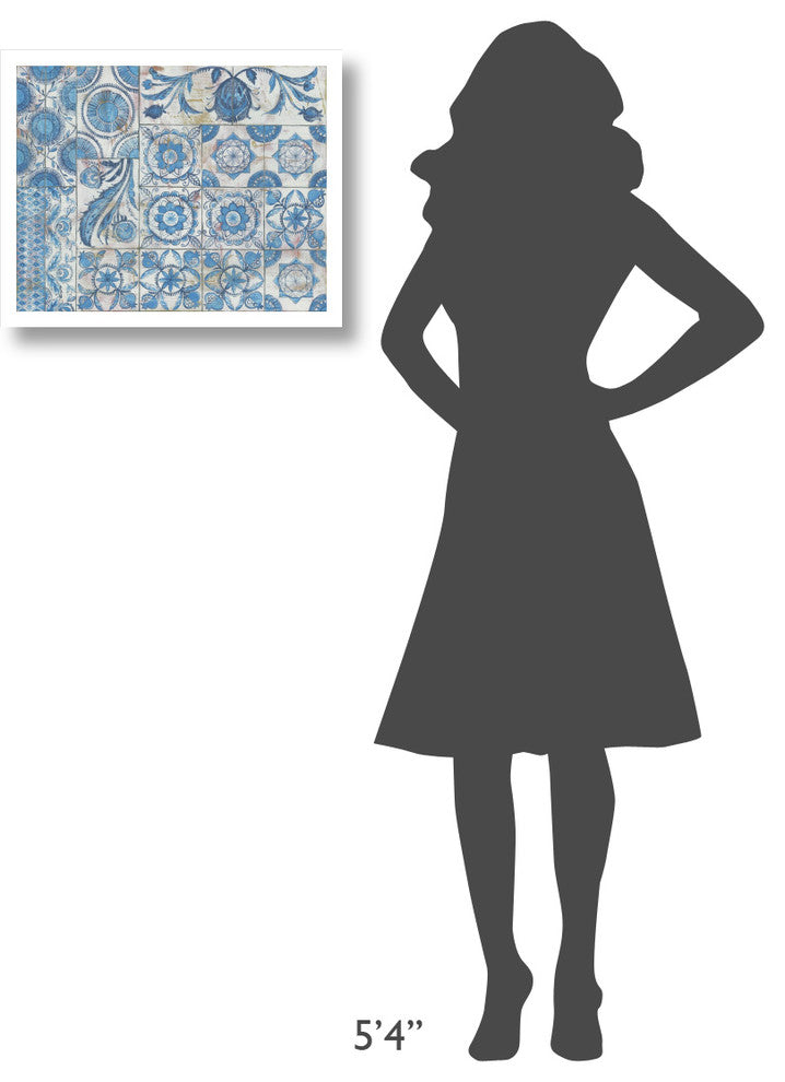 "Istanbul Tiles" Digital Paper Print by Kathrine Lovell, 22"x18"