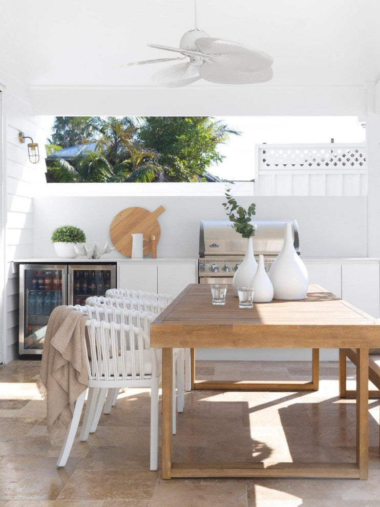Lucci Air Bali 52" DC Ceiling Fan With Light, Antique White