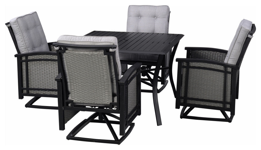 Paletto 5pc Dining set - Black
