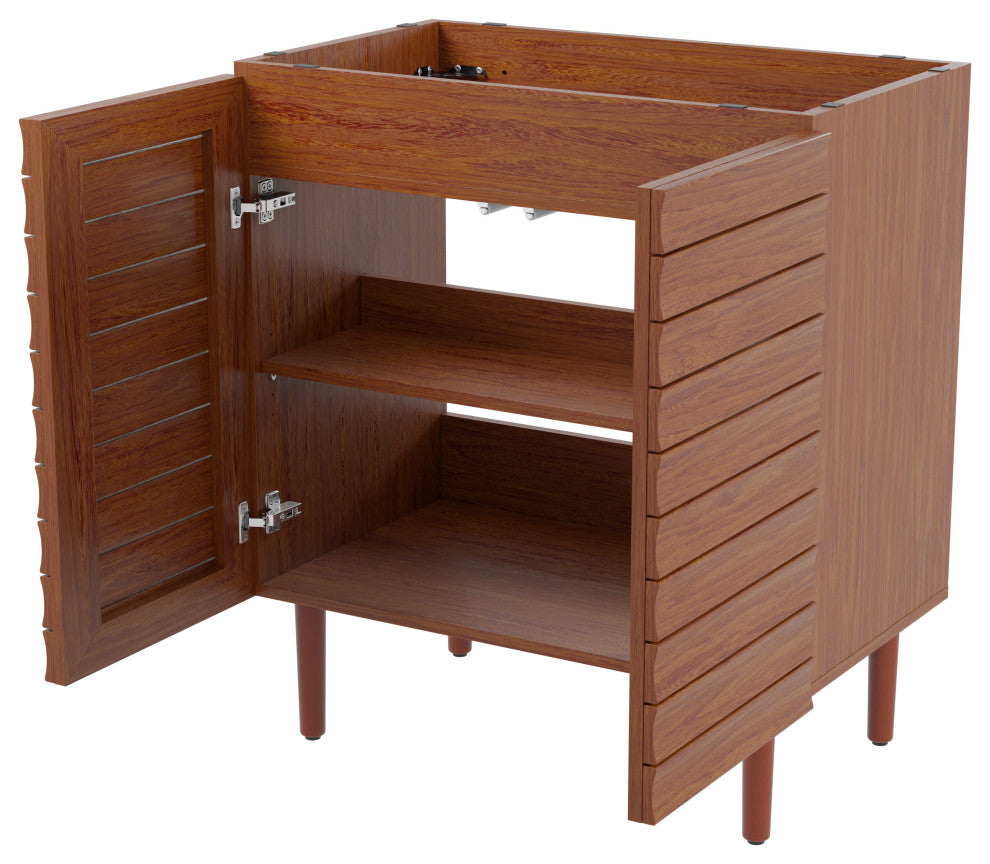 30" Modern Farmhouse 2-Shelf Bath Vanity Cabinet Only (Sink Basin not Included)