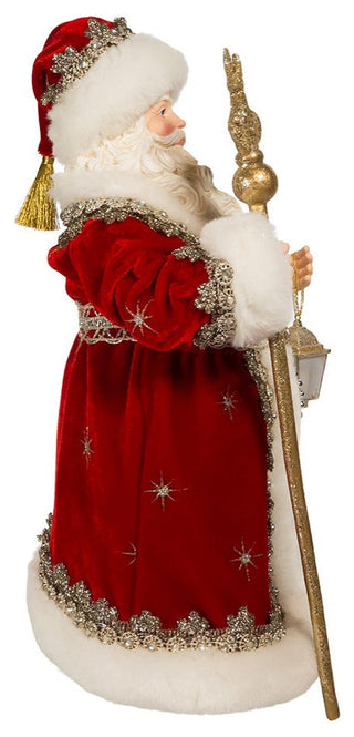 Kurt Adler 10.5" Fabriche Regal Red Santa Table Piece