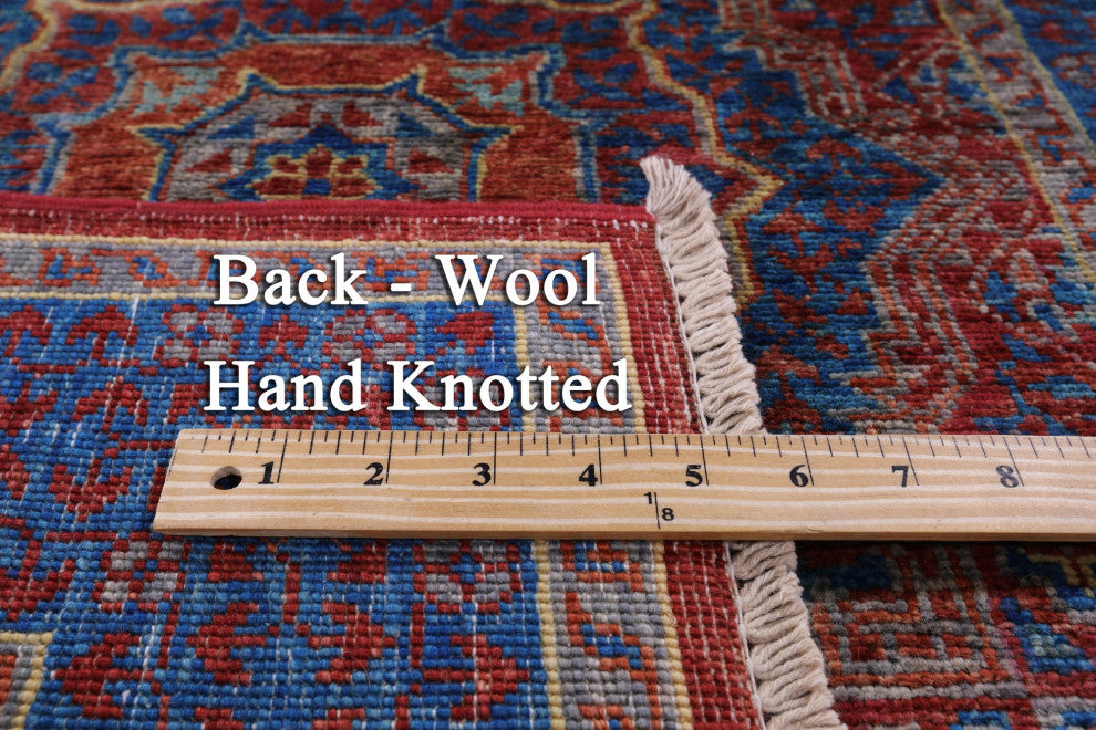 2' 8" X 9' 11" Mamluk Hand-Knotted Wool Runner Rug - Q12508