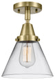 Innovations Lighting 447-1C-AB-G42 Large Cone 1 Light 7.75" Flush Mount