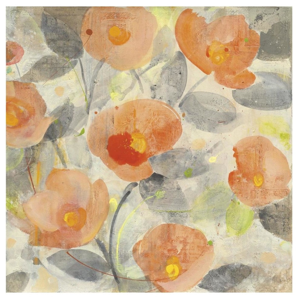 "Poppy Garden II" Digital Paper Print by Albena Hristova, 20"x20"