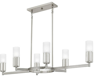 Quoizel CRZ648 Cruz 6 Light 48"W Linear Chandelier - Brushed Nickel