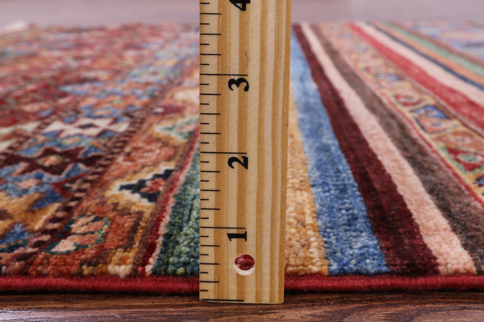 3' 4" X 5' 1" Khorjin Super Kazak Hand-Knotted Wool Rug Q10488