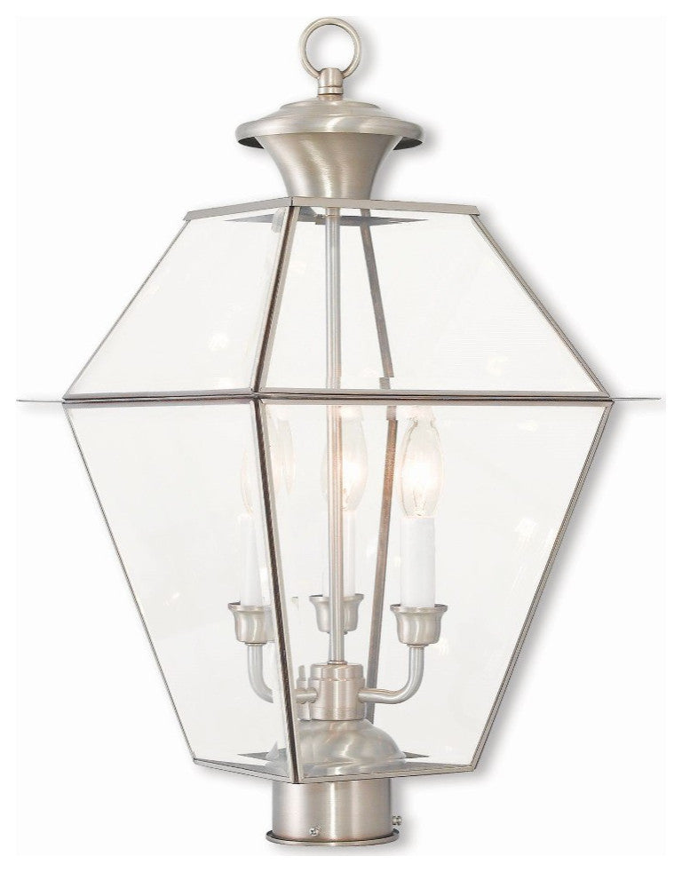 Livex Lighting 2384-91 Westover - Three Light Outdoor Post-Top Lantern