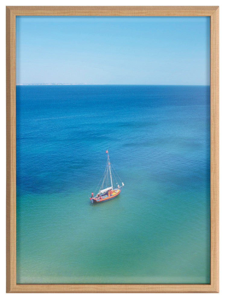 Blake A Lagos Sail Framed Printed Art by Rachel Bolgov, Natural 18x24