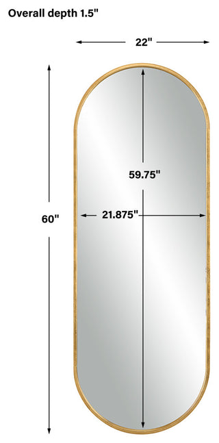 Uttermost 09844 Varina Tall Gold Mirror
