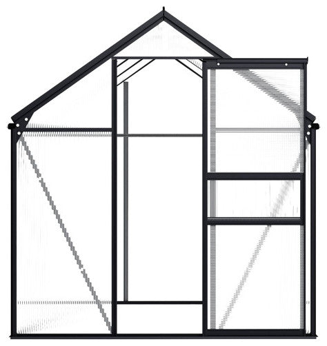 vidaXL Greenhouse Patio Grow House Outdoor Green House Anthracite Aluminum