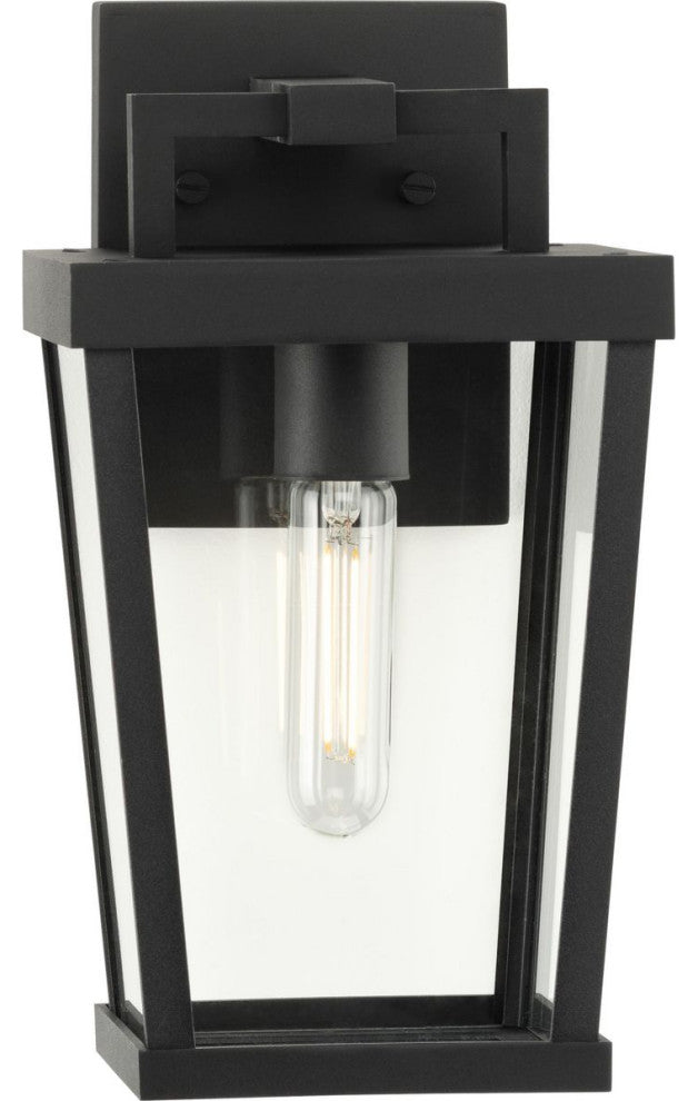 Tryon One-Light Black New Traditional Outdoor Wall Lantern, 7x7x12.62"