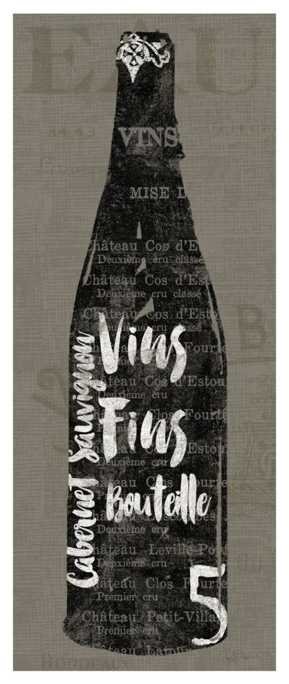 "Linen Wine II" Digital Paper Print by Sue Schlabach, 18"x42"
