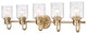 Zlite 340-5V-HG 5-Light Vanity, Clear Seeded