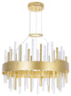 Millipede 20 in LED Satin Gold Chandelier