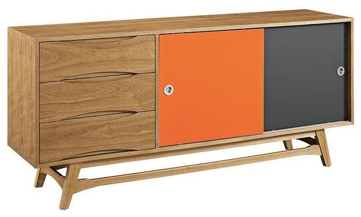 Modern Natural Concourse Console Table