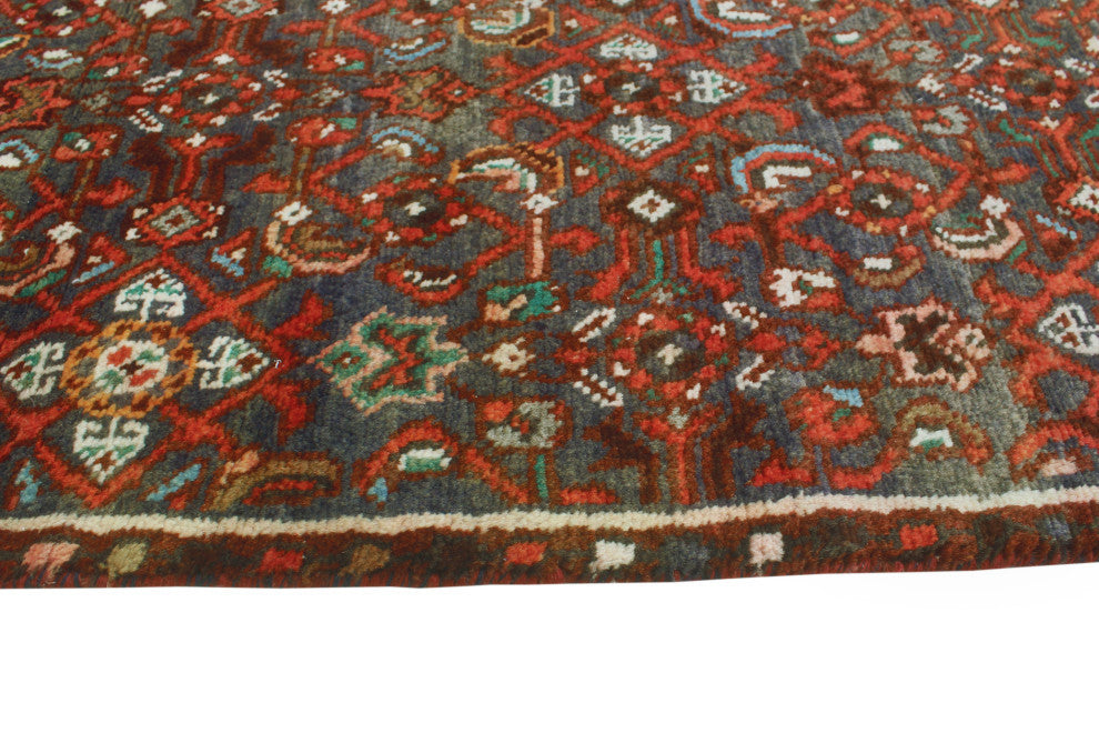 Fine Vintage Distressed Gannon Gray/Orange Runner, 2'4x8'8