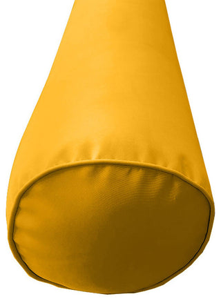 |COVER ONLY| Outdoor Piped Trim Large 26" x 6" Bolster Pillow Slipcover AD108