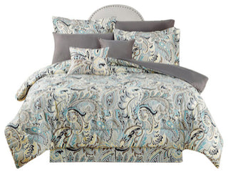 Kathy Ireland 10pc Bed in a Bag Comforter Set, Olivia, Queen