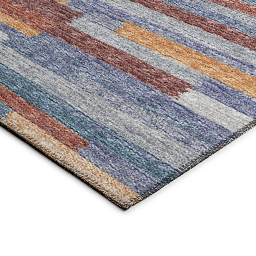 Indoor/Outdoor Sedona SN8 Denim Machine Washable 10' x 14' Rug