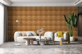 Gold 3D Ceiling Panels, 2'x2', 200 Sq Ft, Pack of 50