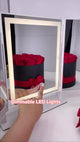 Luxury Trifold LED Tri Tone Makeup Mirror, White