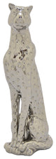 Plutus Brands Leopard Table Top Decor, Silver Porcelain