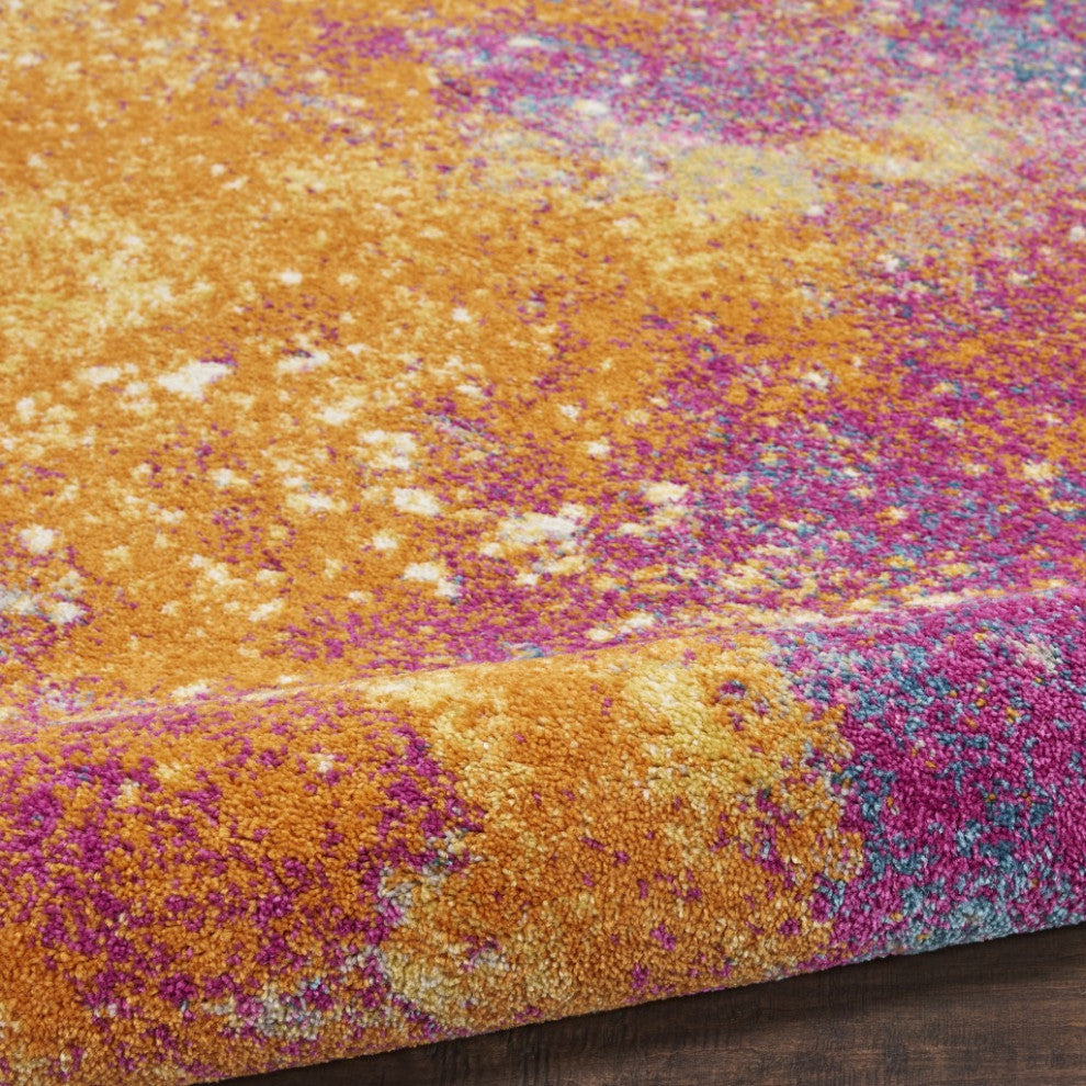 8 x 10 Abstract Brights Sunburst Area Rug
