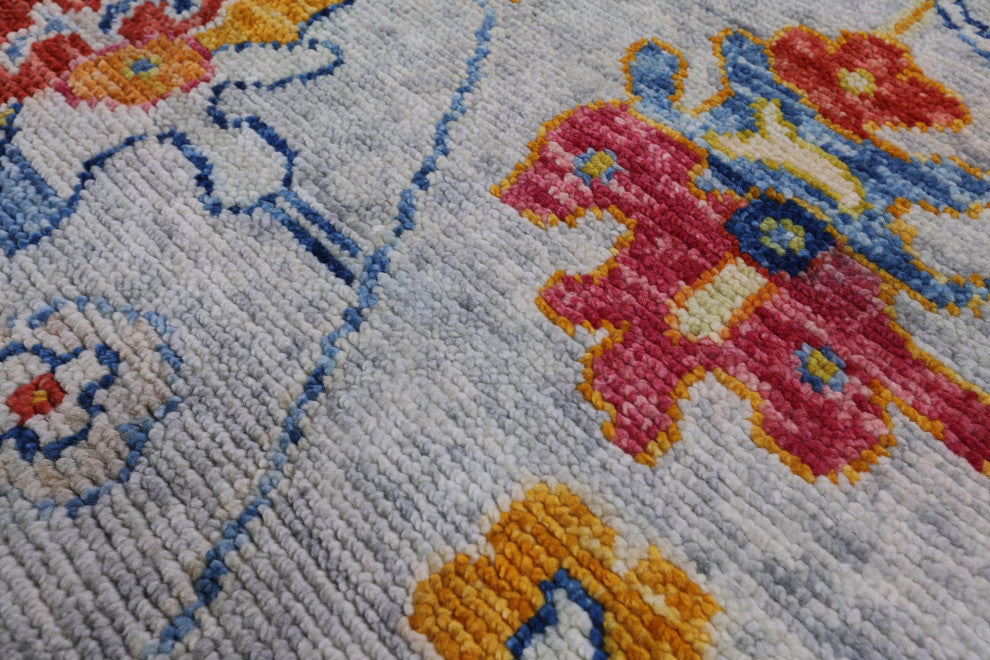 10' 3" X 13' 8" Handmade Turkish Oushak Wool Rug - Q16111