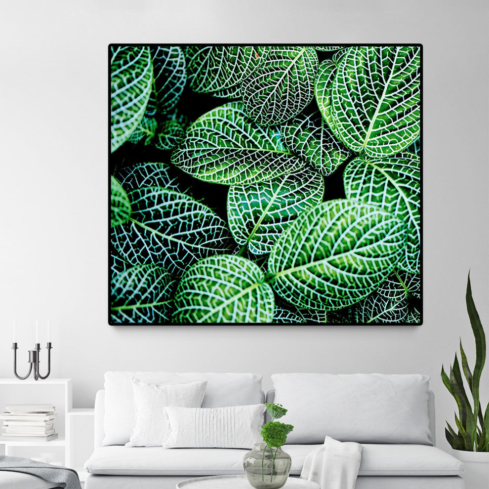 "Leaf IX" Oversized Framed Canvas, 45. x 45"