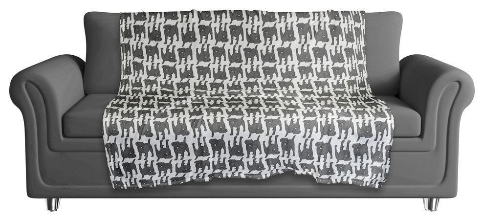 All the Black Labs 60x80 Coral Fleece Blanket