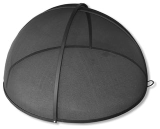 Master Flame 58" Diameter Stainless Steel Fire Pit Screen, Pivot Model