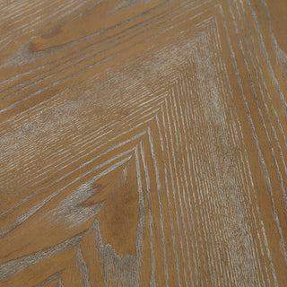 Madison Park Wood  Mid-century Modern Dining Table, Reclaimed Walnut/Antique Cream, Dining Table