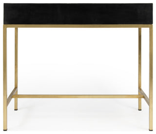 Perilla Black and White Bone Inlay Writing Desk, 5529318