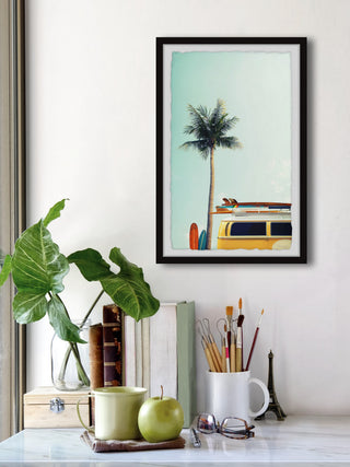 "Adventure Never Stops" Framed Painting Print, 12x18