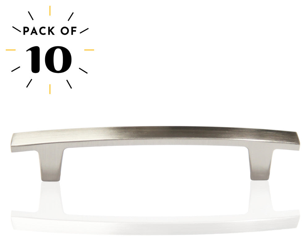 Mascot Hardware Contemporary Arch 3 in. Satin Nickel Drawer Pull - Pack of 10