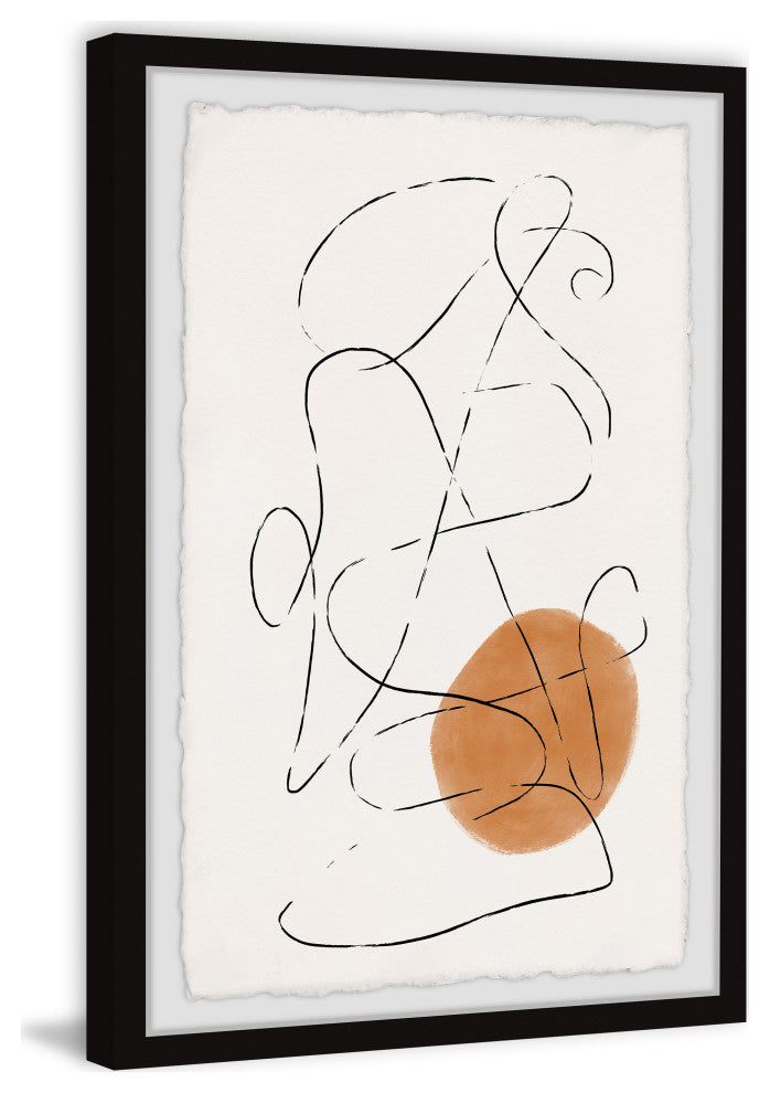 "Intersecting Lines" Framed Painting Print, 30x45